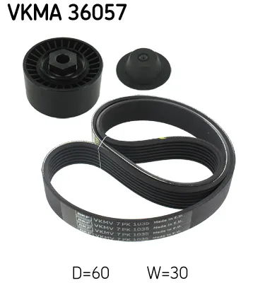 Ремкомплект приводного ремня SKF VKMA 36057